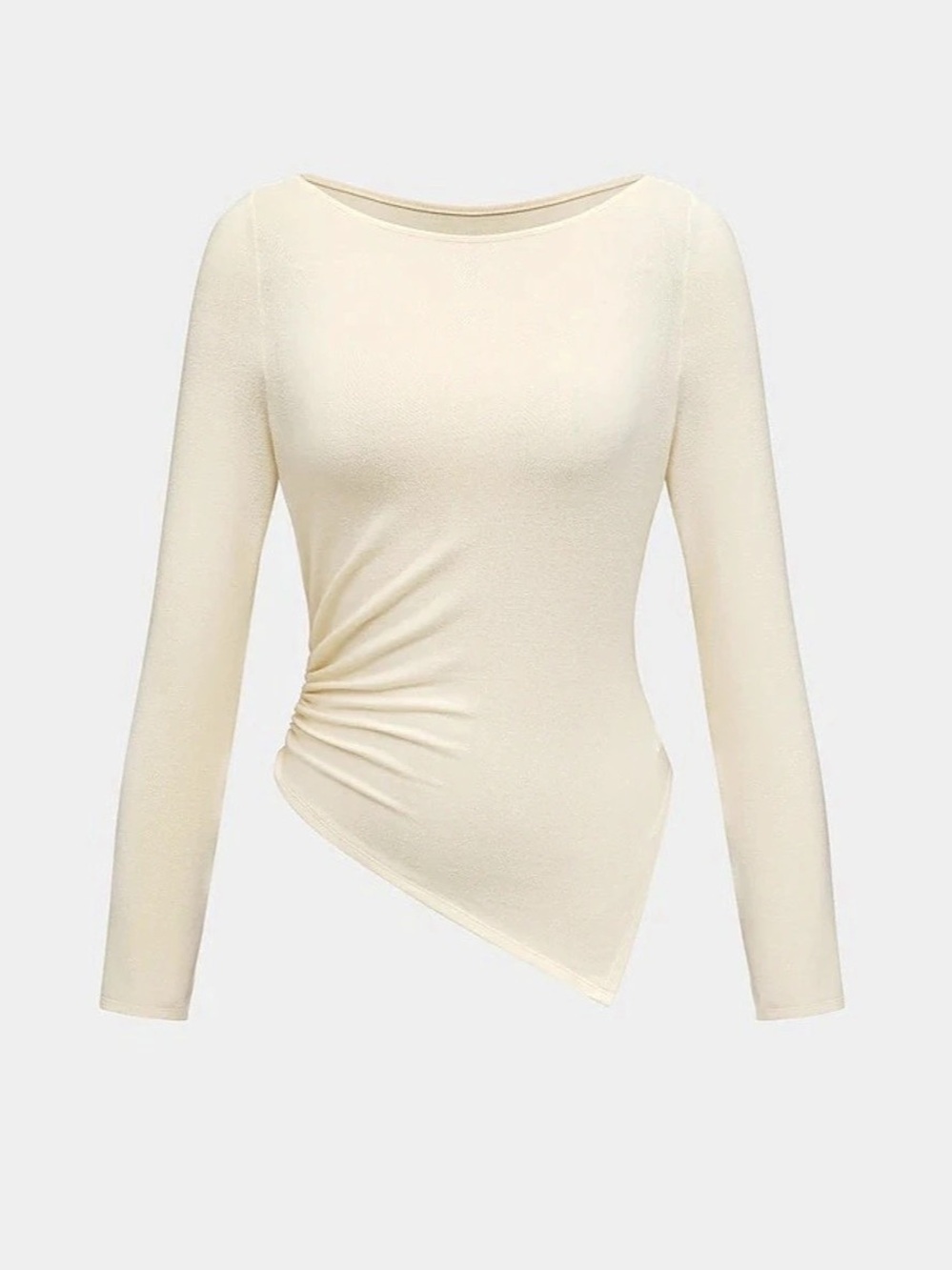 Cupshe Girl Next Door Beige Top - Long Sleeve - XS